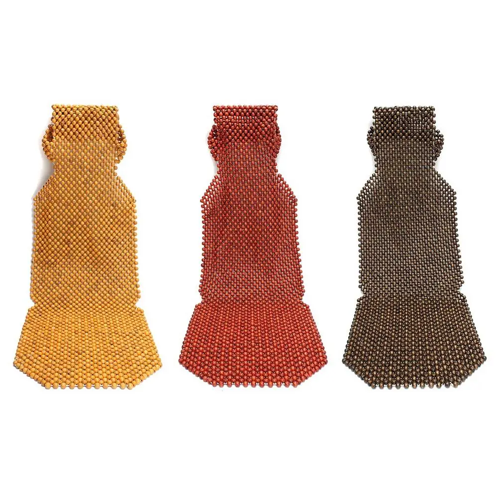 

45x130CM Summer Cool Wood Wooden Bead Seat Cover Breathable Pad Massage Lumbar Cushion Auto Accessories Supplies
