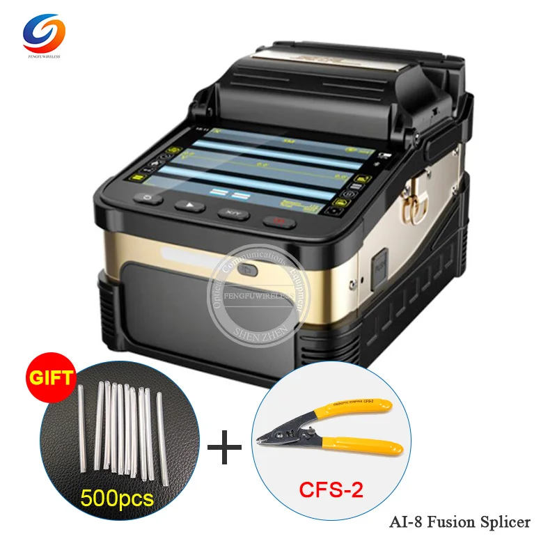 

Original FTTH 6S AI-8 Signalfire Automatic Optical Fiber Fusion Splicer Intelligent FTTH Optical Fiber Welding Splicing Machine