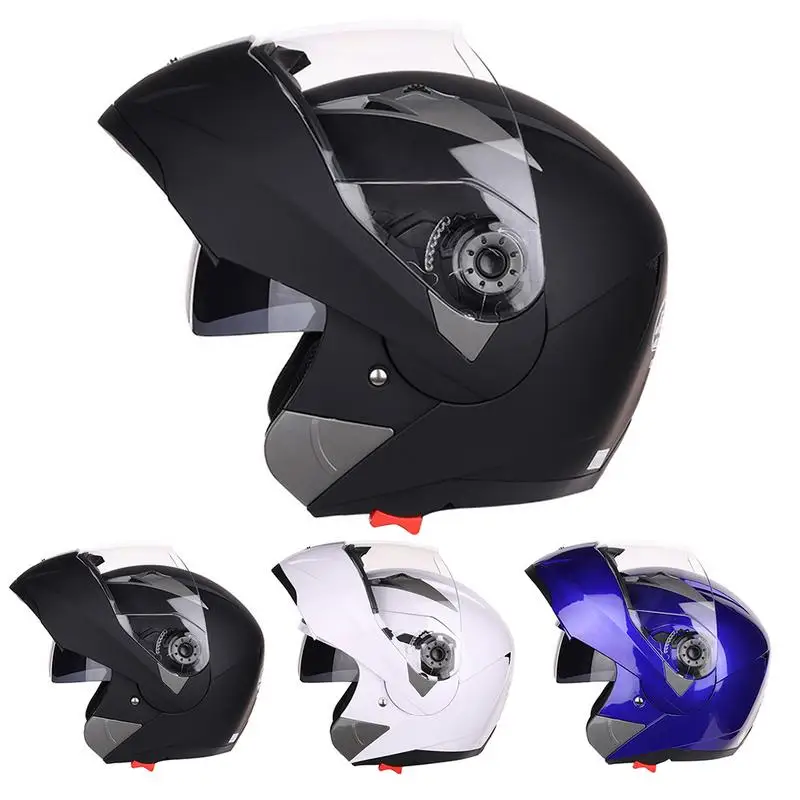

Undrape Face Motocross Motorcycle Helmet Flip Up Motorbike Helmets Made Of ABS Have 3 Kinds Color Size L XL XXL JK105