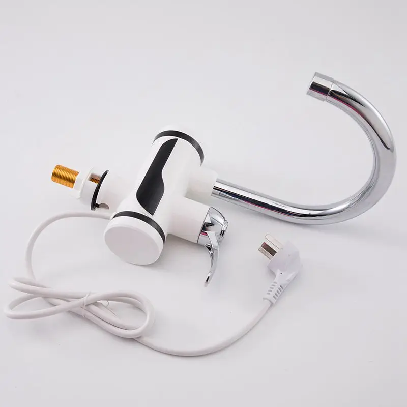 EU Plug Stainless Steel LED Digital Display Hot And Cold Water Mixer Tap Water Heater Sink Basin Faucet Outlet Mixer EU Plug ( EU Plug Stainless Steel LED Digital Display Hot And Cold Water Mixer Tap Water Heater Sink Basin Faucet Outlet Mixer EU Plug (