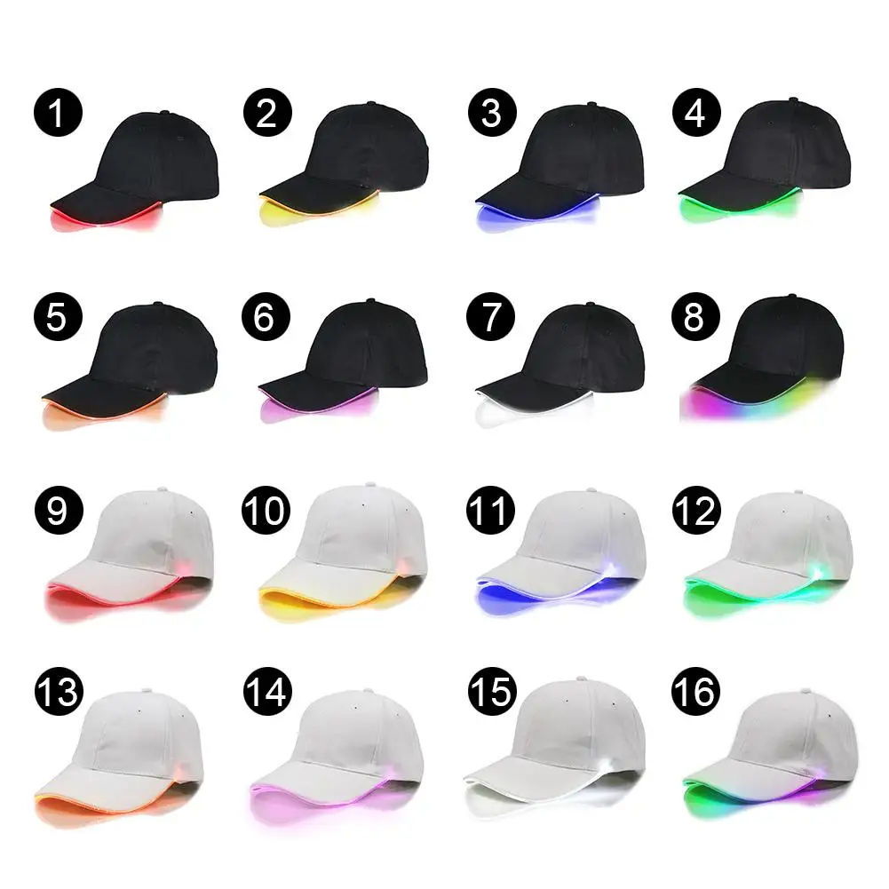 Новая модная кепка-бейсболка, кепка s, хип-хоп кепка, волоконно-оптическая светящаяся шляпа, светящаяся, светодиодный, волоконно-оптическая, светящаяся, регулируемая, унисекс, солнцезащитная Кепка