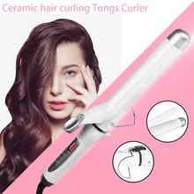 220V Плойка для завивки волос 9/13/22/25/28/, маленького размера, круглой формы с диаметром 32 мм Профессиональный Керамика волос бигуди щипцы для завивки волос светодиодный Дисплей Инструменты для укладки волос