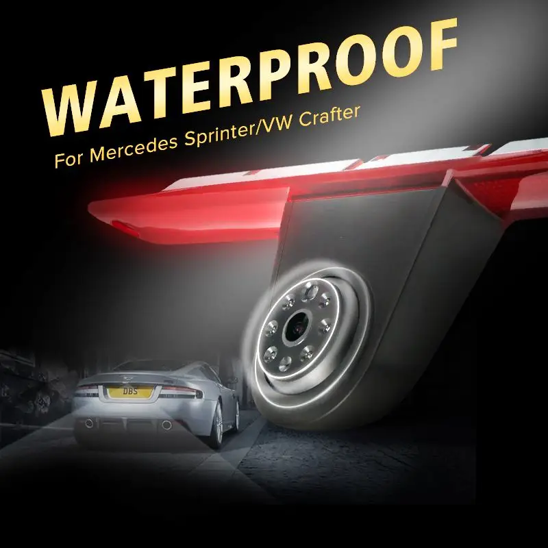 

Car CCD Reversing Rear Camera LED Brake Light for Mercedes for benz/Sprinter/VW for Volkswagen Night Vision function