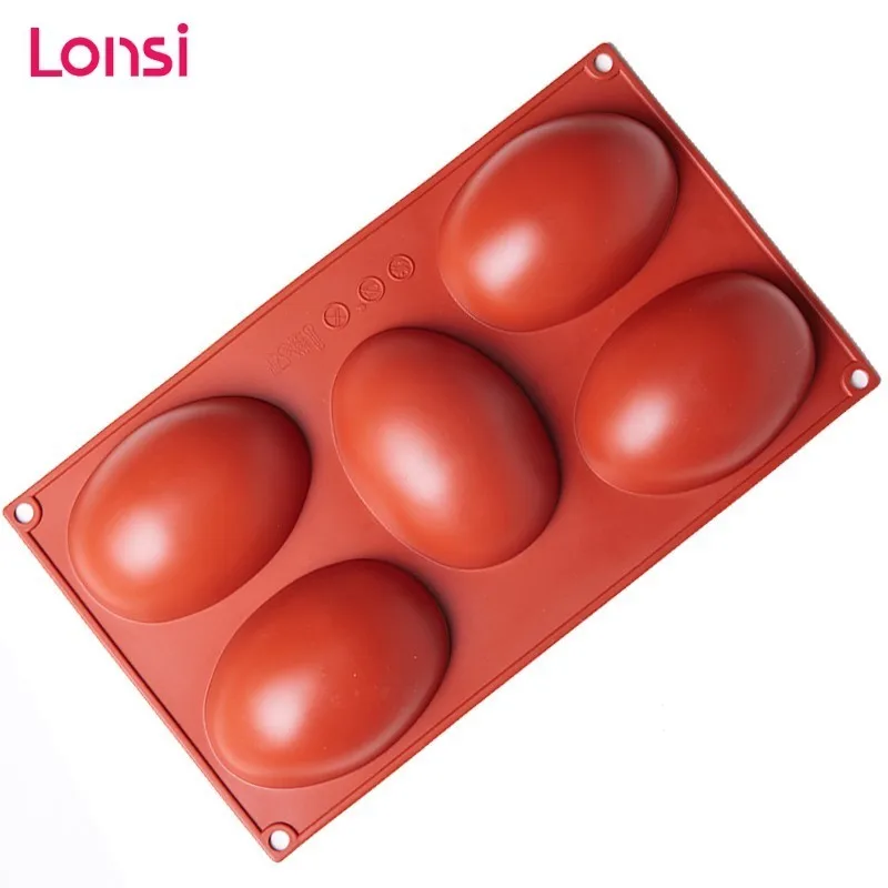 

LONSI 6 Hole Round Silicone cake Mold Chocolate Mold Kitchen Baking Baking Tray Tool Handmade Pastry Making Holiday Gift