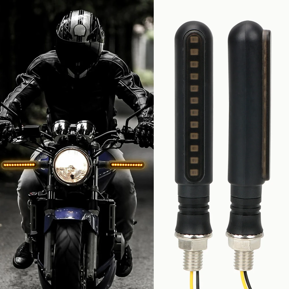 

1PCS Motorcycle Turn Signal Indicators Motorbike Signal Lamp LED Daytime Running Lights Moto Modified Brake Light