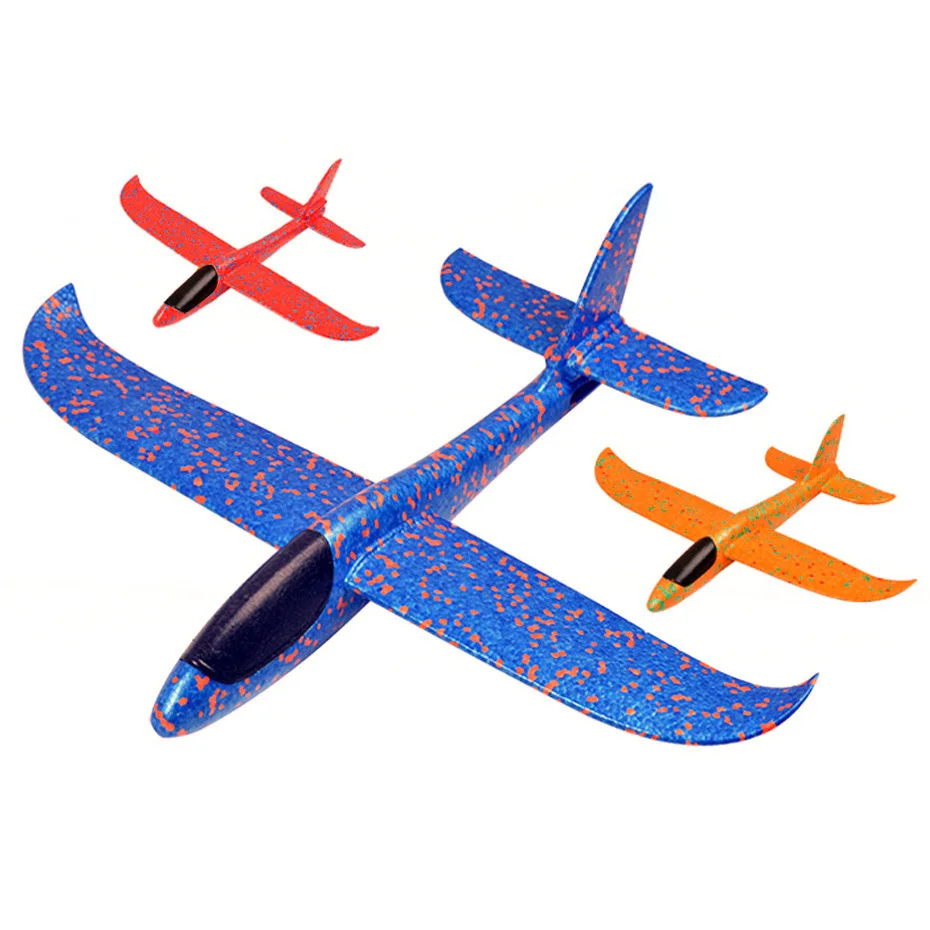 

3 Color Airplane Hand Launch Throwing Glider Aircraft Inertial Foam EVA Airplane Toy Plane Model Outdoor Toy kids Toys Friends