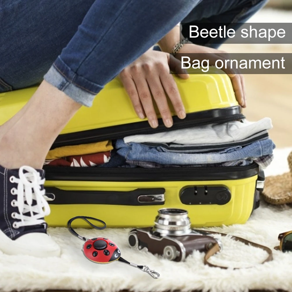 

Personal Defense Protection Beetle Alarm Keychain 130db Women Emergency Alarm with LED 2019 New