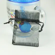 

Small Jewelry Storage Harness Pocket Small Pearl Yarn Bag Wedding Candy Bag Jewelry Bag Black (without Packaging)