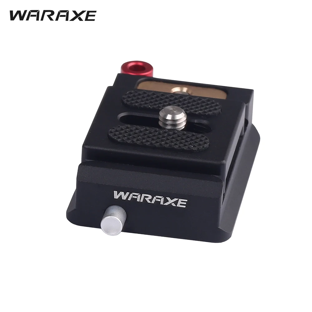 

WARAXE AX-KZ1633-000 Quick Release Plate with 1/4+3/8 Inch Screw Holes for Arca Swiss Standard Tripod Head Ball Head Tripod