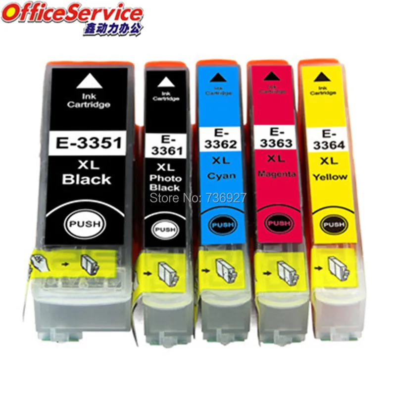 Чернильный картридж T3351 T3361 T3362 33XL для принтеров Epson моделей на и с|Чернильные