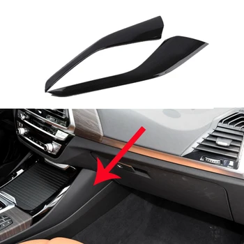 

2PCS Carbon Fibre Center Console Gear Shift Decorative Strip Cover Trim for BMW X3 G01 2018 2019 Car Styling