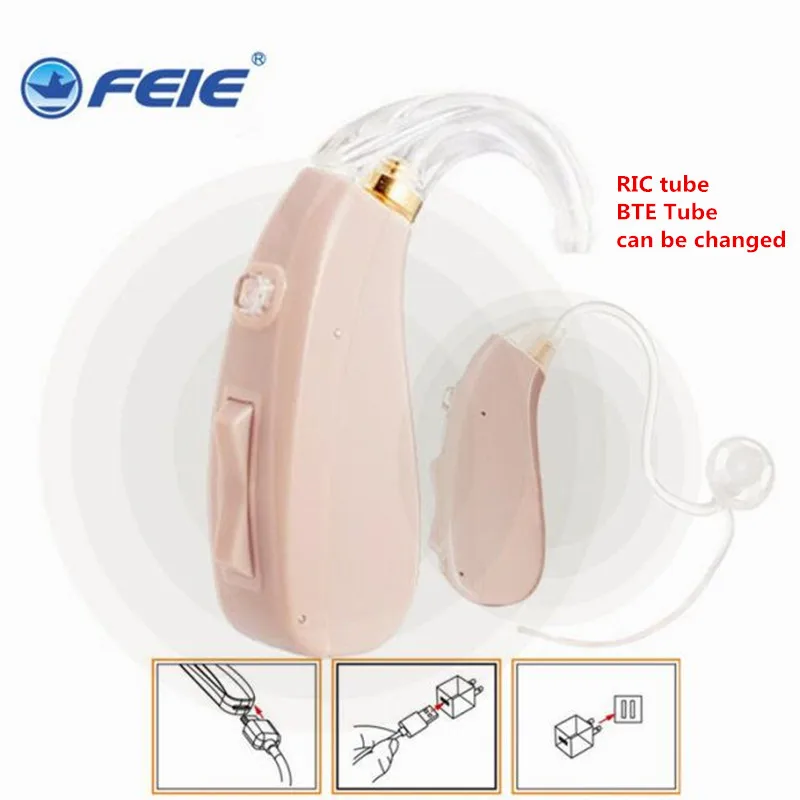 

RIC Open Ear Hearing Aid Rechargeable Noise Reduction MY-201 Medical Apparatus Ear Sound Enhancement for Deaf Free Ship MY-201