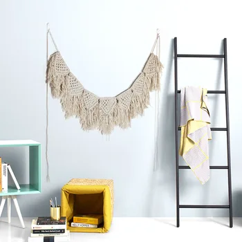 

Creative Bohemia Tapestry Handmade Macrame Cotton Woven Wall Art Hanging Carpet Tapestries For Home Cafe Decor Wall Decoration