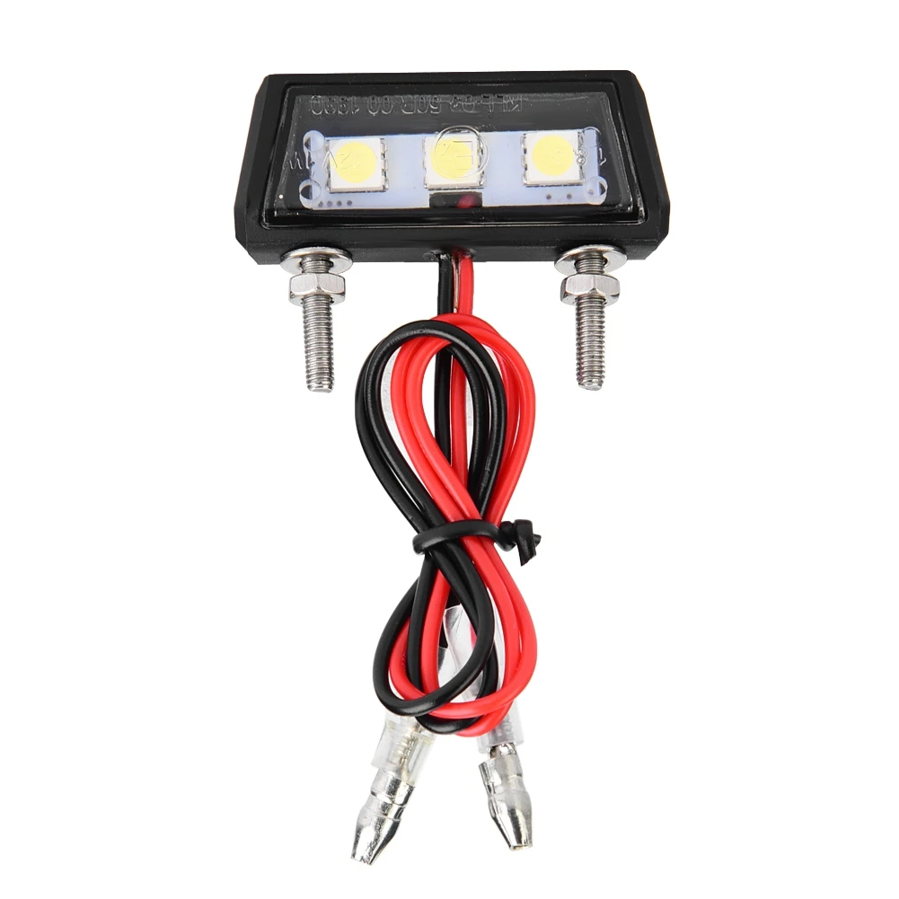 12V Универсальный номерной знак для мотоцикла белый светодиодный