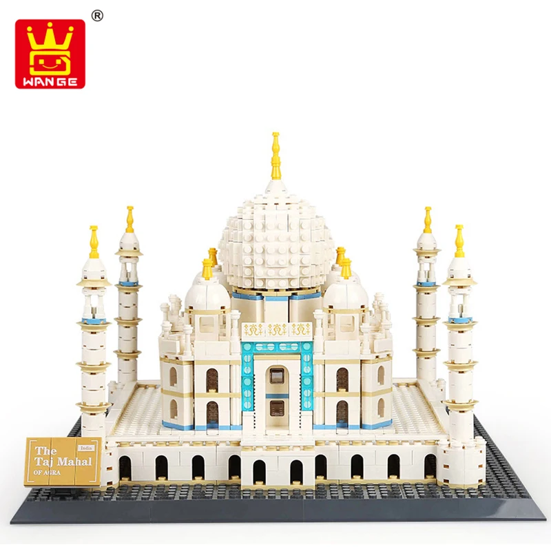 

The Taj Mahal of Agra Building Blocks Model World's Great Architecture Series Famous Building Model Blocks City Brick Toys