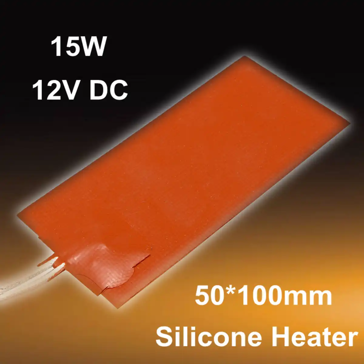 250W Silicone Heater Pad Block Hydraulic Tank Heating Plate Engine Oil