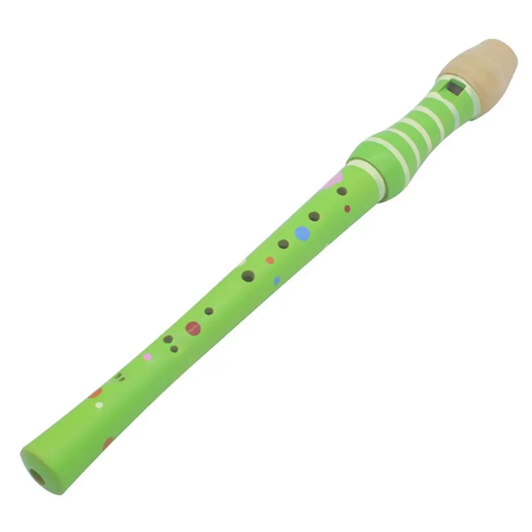 8 отверстий, деревянная флейта, музыкальная игра, белый, красный, розовый, оранжевый, зеленый, синий розовый, синий инструменты