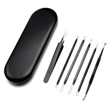 6 шт. из нержавеющей стали акне клип акне набор удаления пятен инструмент для ухода за кожей комплект