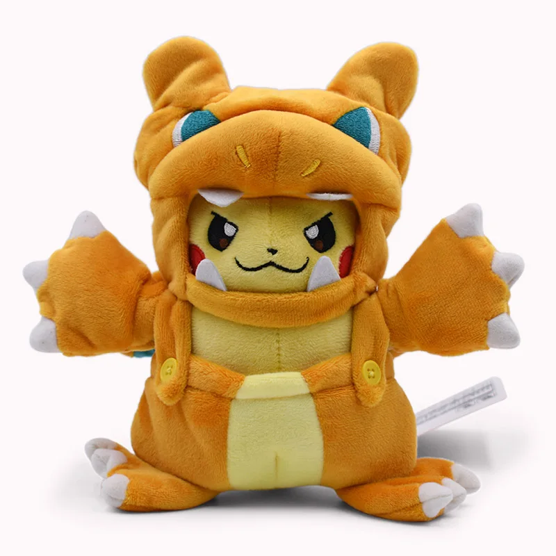 

Anime Cartoon Doll Pikachu Cosplay Charizard Plush Soft Stuffed Toys Great Christmas Peluche Gift For Children 2018 New Style