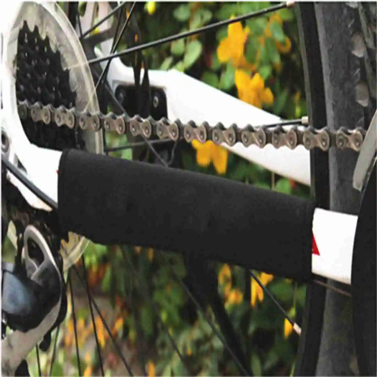 Flash Deal OUTERDO Bike Frame Protector Cover Cycling Chain Stay Fork Care Guard Bicycle Care Stay Protector Pad MTB Chain Protective Cover 2