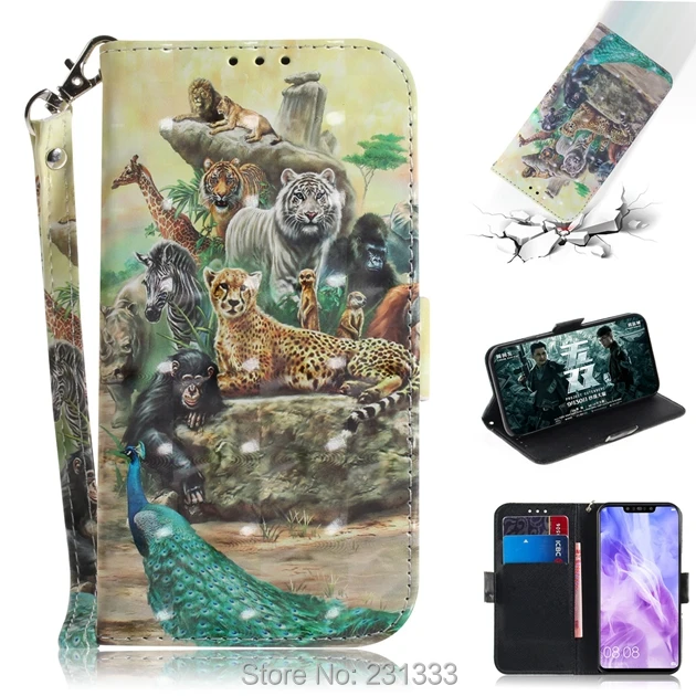 C ku 3D Блестящий чехол кошелек с мультяшным рисунком кожаный для Motorola MOTO P30 PLAY ONE G5S