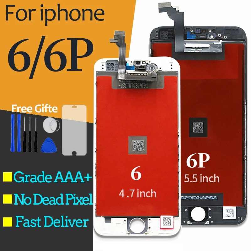 Для Iphone 6 6Plus LCD полная сборка 100% с 3D Force сенсорный экран Замена дисплея без битых