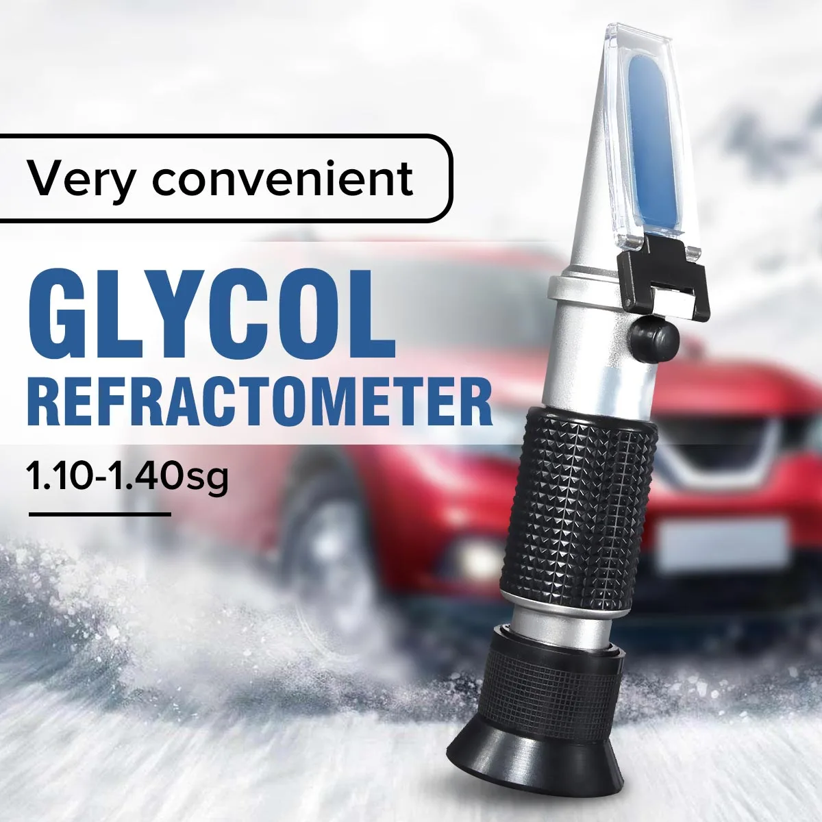 

Professional Glycol Refractometer Car 1.10-1.40sg Antifreeze Battery Acid Engine Coolant Tester Tool Auto Optical Instruments