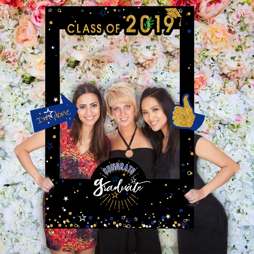 43x63cm Class of 2019 Graduation Selfie Frame Cutout Party Photo Booth