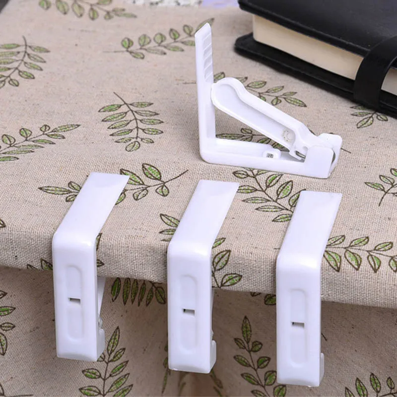 4 Pcs المحمولة الربيع غطاء الطاولة البلاستيكي حامل سماط لقطة أداة إمدادات حفل زفاف نزهة المشبك مفرش طاولة مقاطع
