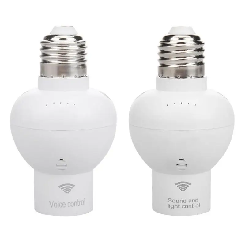 

E27 Lamp Base Smart Induction Voice Control E27 Plug Socket Switch Base Led Bulb Light Lamp Holder Lighting Accessories