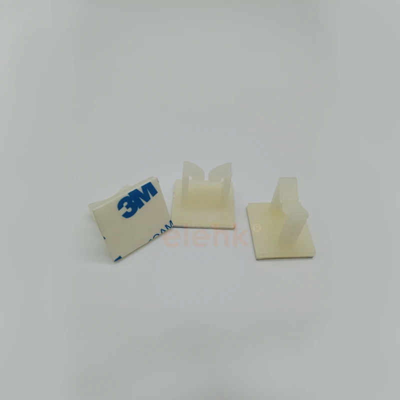 

20pcs 94V-2 nylon adhesive cable clamp WT-1 plastic self-adhesive cable clamps