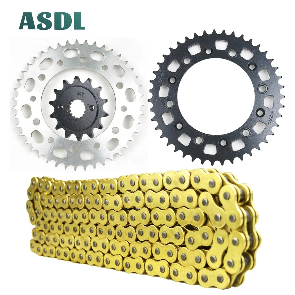 

520 14T 43T Motorcycle Best Quality Transmission Drive Chain and front rear sprocket set for HONDA CR125 RD RE RF CR 125 83 - 85