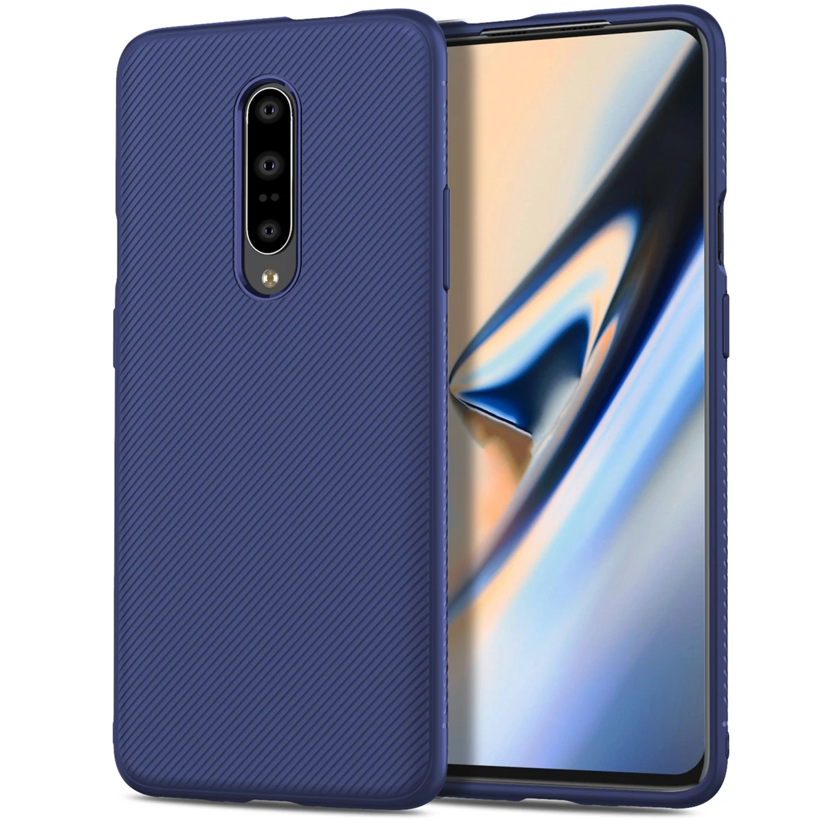 

For Oneplus 7 Pro Case Silicone Texture Carbon Fiber Slim Matte Soft TPU Back Cover For One Plus 7 Pro OnePlus 7 Case Shockproof