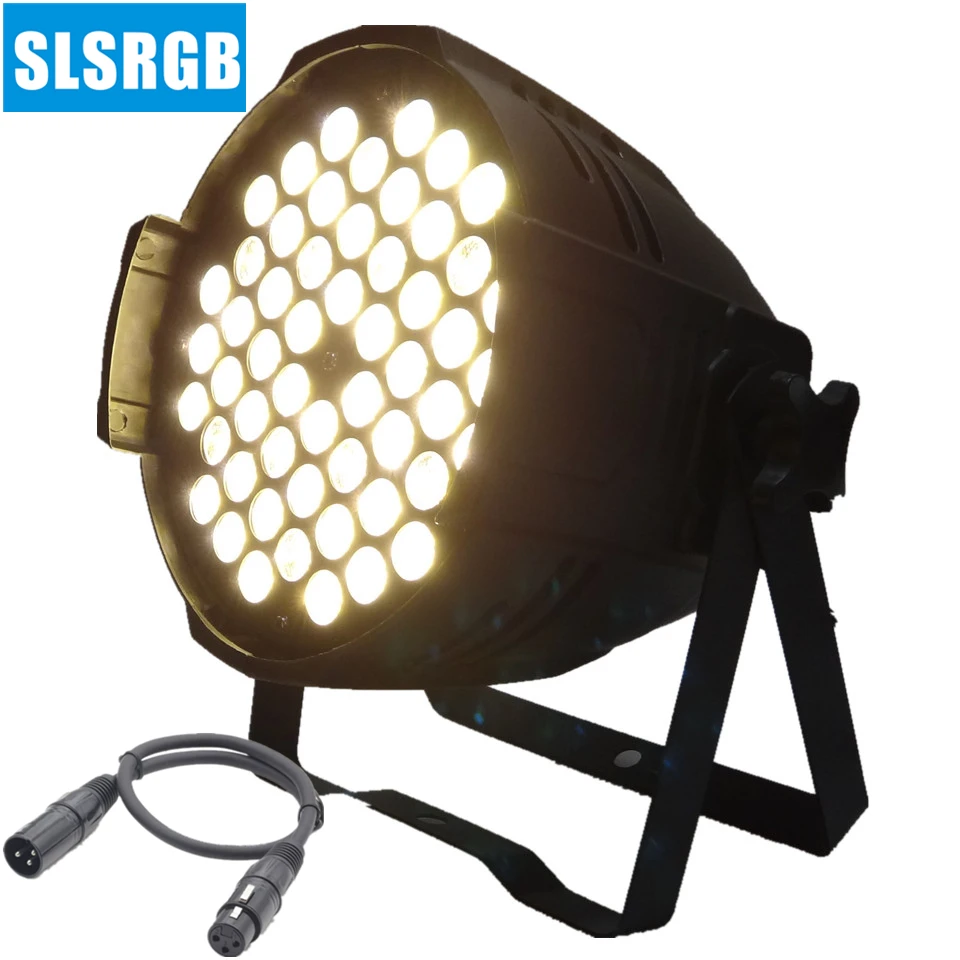 10 шт./лот 3 Вт 54 шт. led par 64 светодиодные лампы освещения лампа 54*3 теплый белый цвет