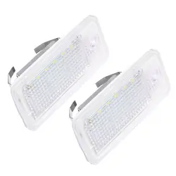 Для Audi A3 A4 B6 B7 A6 A8 Q7 A5 1 пара 18LED автомобилей номерных знаков Light Супер яркий 6000 K лампы