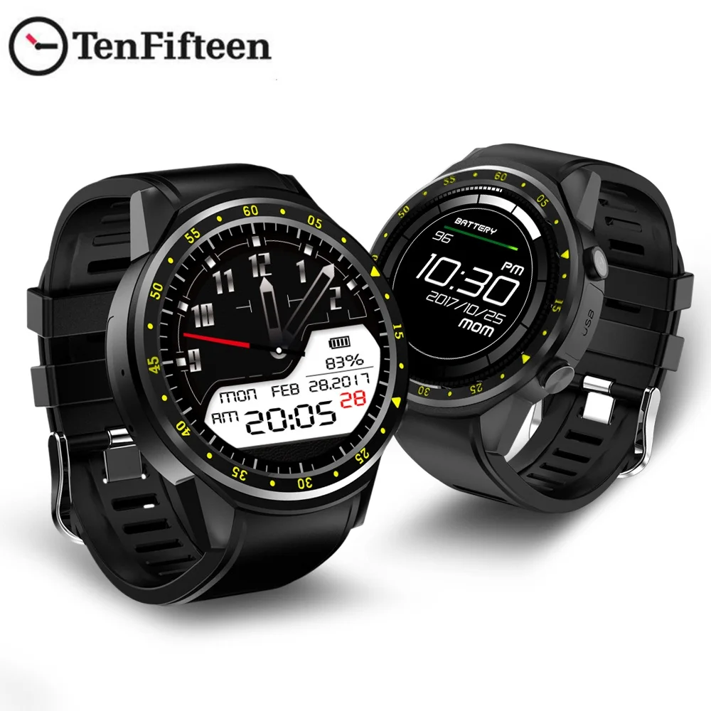 Professional F1 Sports Smart watch GPS Smart Watch Phone 1.3 inch MTK2503 Dual Bluetooth Beidou Camera Heart Rate / Sleep M