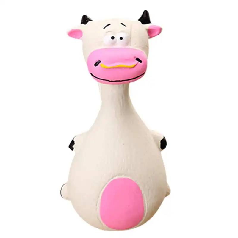 

White Pet Toys Puppy Dog Toy Sound Squeaky Squeaky Shape Toy Animal Chew different Kinds Patterns Pet Cat TOY Cows