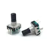 5pcs 360 Degree Rotary Encoder EC12 RE12 Audio Encoder Coding 5Pin 24 Position With Push Button Switch Handle Length 15MM ► Photo 2/5