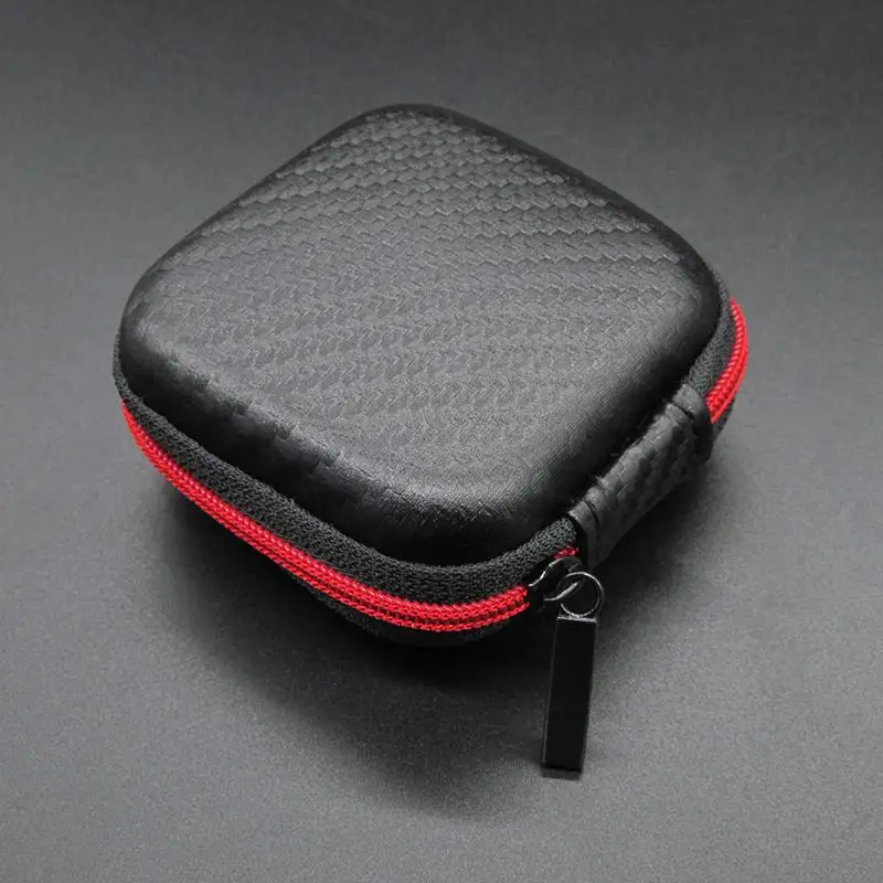 Ostart Mini Zipper Square EVA Case Hard Headset Earphone
