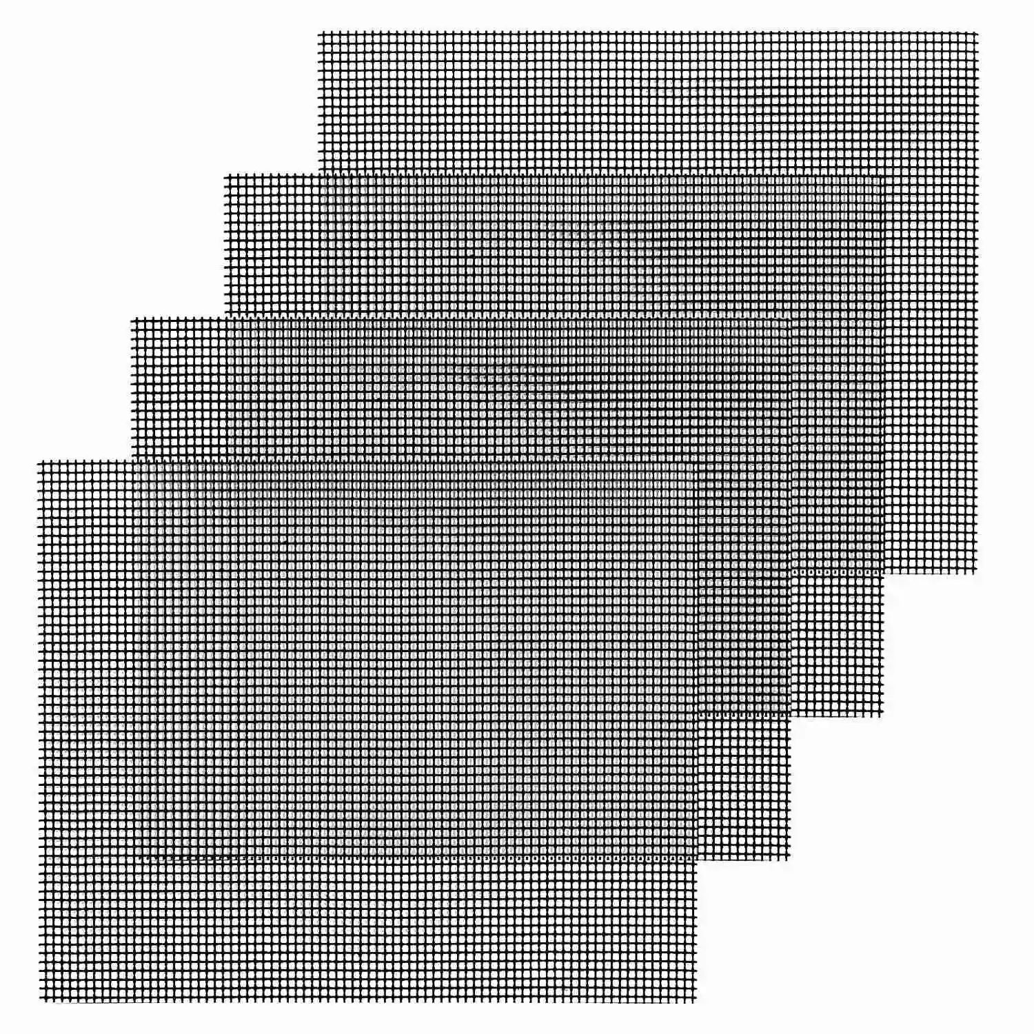 

Hot Sale 4 Pcs Non Stick BBQ Grill Mesh Reusable Teflon Grilling Net Barbecue Mat for Grilling,Cooking,Baking,Barbecue,40 x 33
