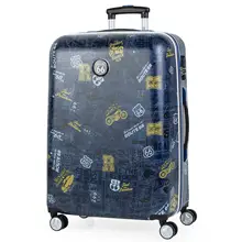 Route 66, модель, чемодан для путешествий, средний, ABS, 4X2, колесные ролики, ручка, выдвижная, черный цвет, R611