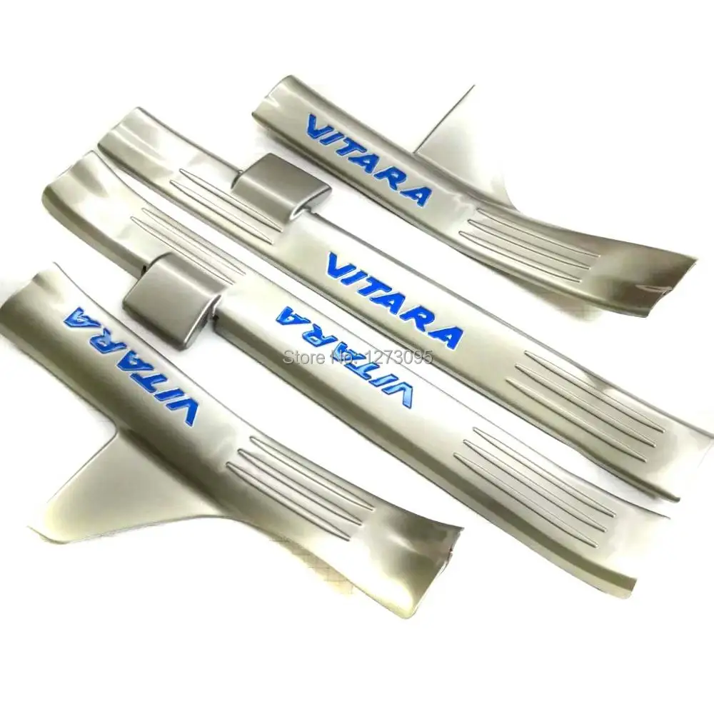 

For Suzuki Vitara 2016 2017 2018 Stainless Interior Scuff Plate Door Sill Protector Trim Kick Guard Pedal Step Car Accessories