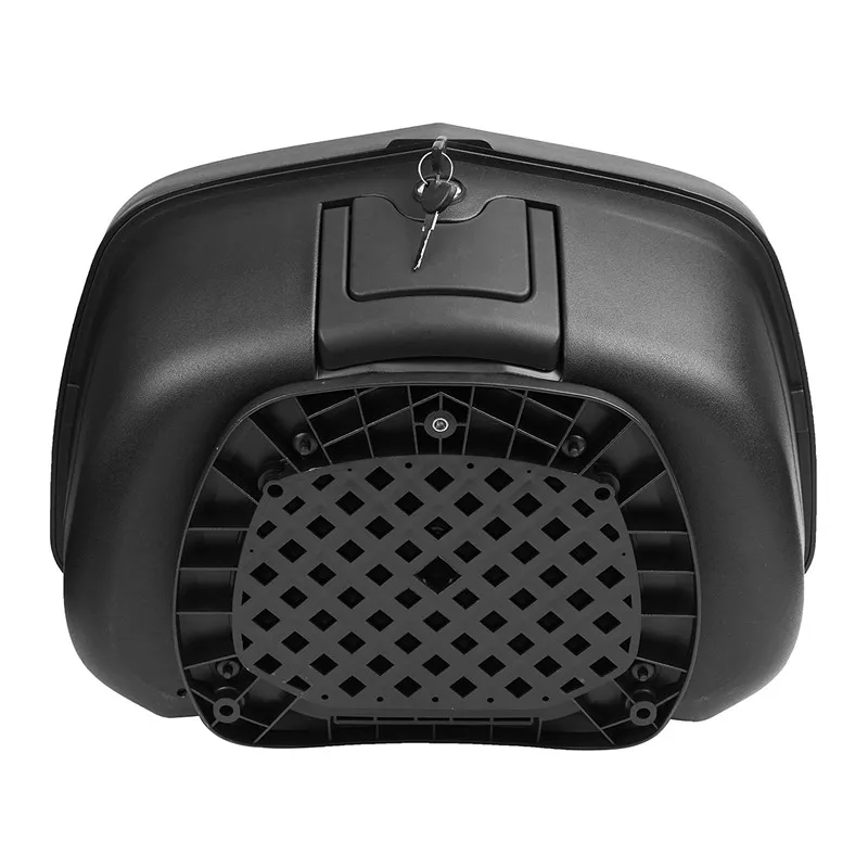  Universal 48L Motorcycle Scooter Top Box Tail Luggage Storage Case w/LED Light 56cm x 40cm x 37cm - 32990532015