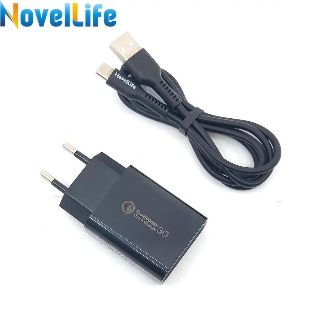 QC3.0 быстрое зарядное устройство Aadapter usb type C мягкий силиконовый резиновый кабель комплект питания EU US штекер для TS80 Цифровой паяльник