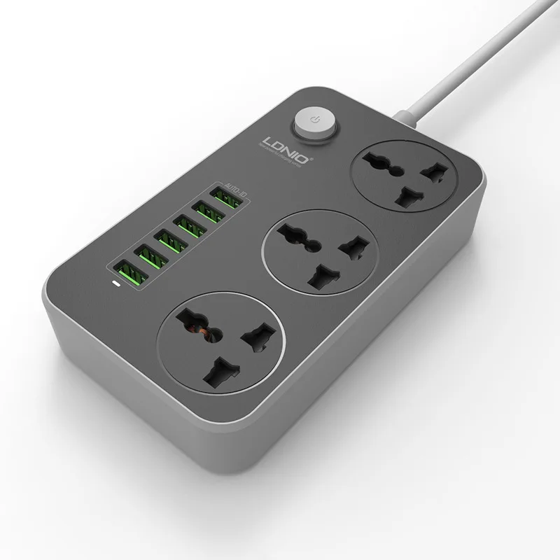 Удлинитель USB 6 многоразъемных зарядных устройств 3 ходовая розетка британские