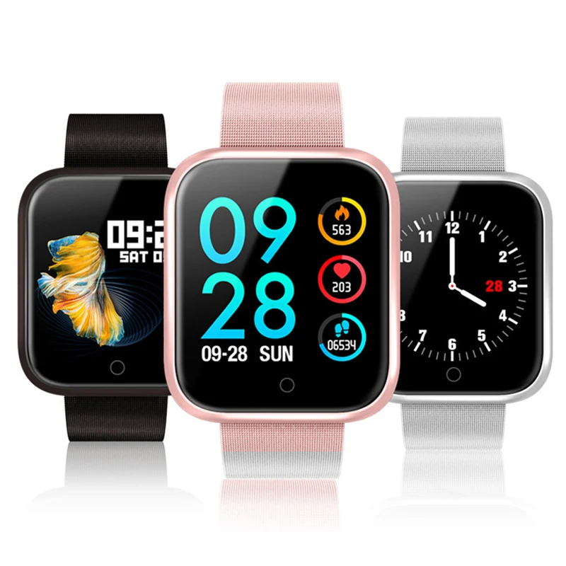 

P70 Smart Watch Multi-Sports Mode Activity Fitness Tracker IP68 Waterproof Blood Pressure Oxygen Heart Rate Monitor Camera