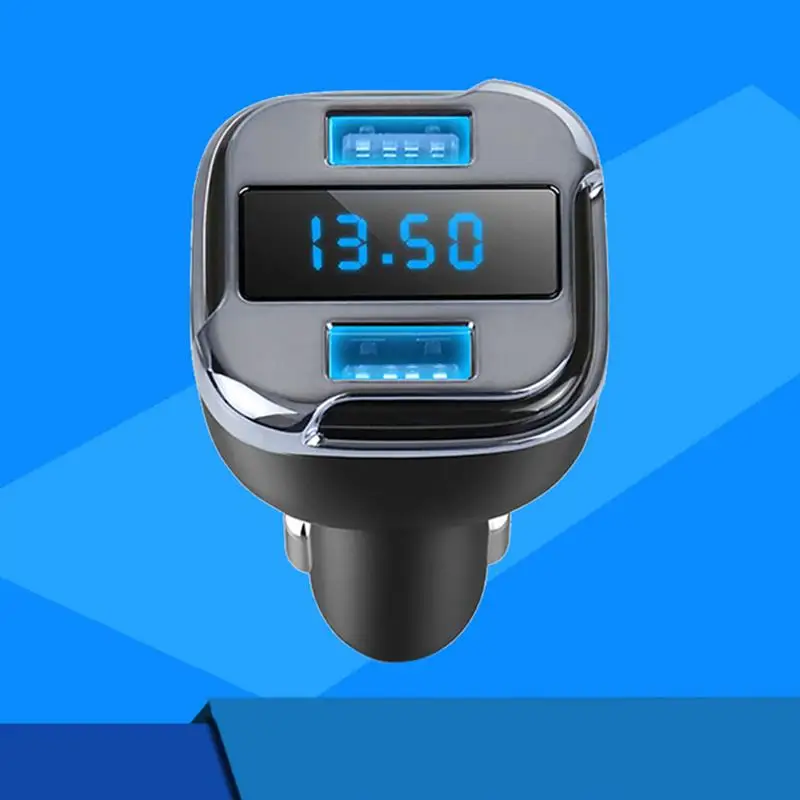 Двойной USB выход быстрый автомобильный адаптер цифровой дисплей GPS трекер