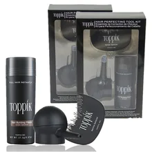 3pcs/lot Toppik Set 27.5g Hair Building Fibers + Spray Applicator + Hairline Optimizer Hair Perfecting Tool Kit 3pcs/lot Toppik Set 27.5g Hair Building Fibers + Spray Applicator + Hairline Optimizer Hair Perfecting Tool Kit