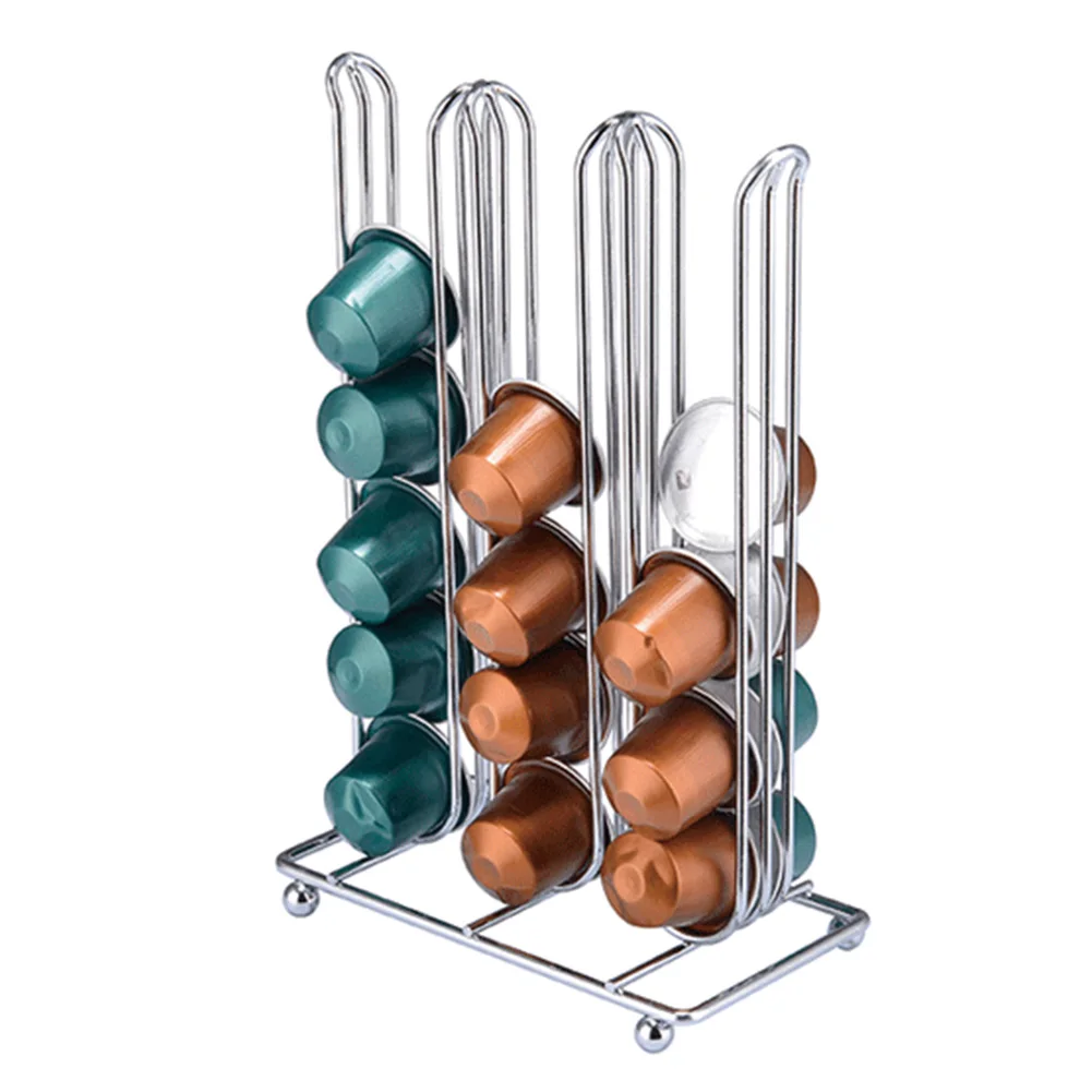 

Desktop Organizer Professional Holder Durable Dispenser Iron Stand Capsule Coffee Rack Storage Shelf Home Simple Office