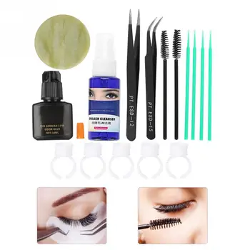

Professional False Eyelashes Extension Kit Eyelashes Grafting Tool Eyelash Tweezer Brush Set make up tool accessories